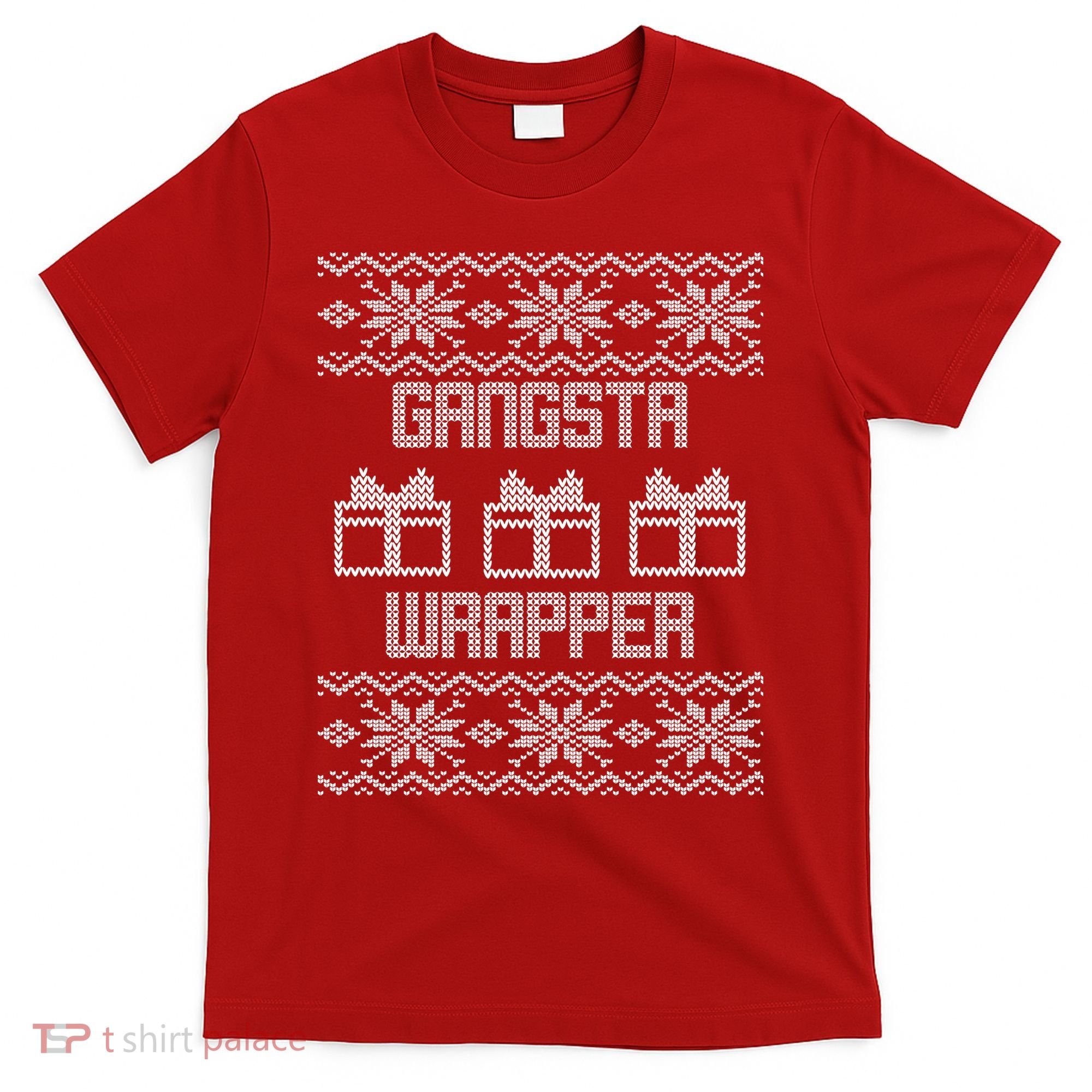 Gangster Wrapper Ugly Christmas T-Shirt