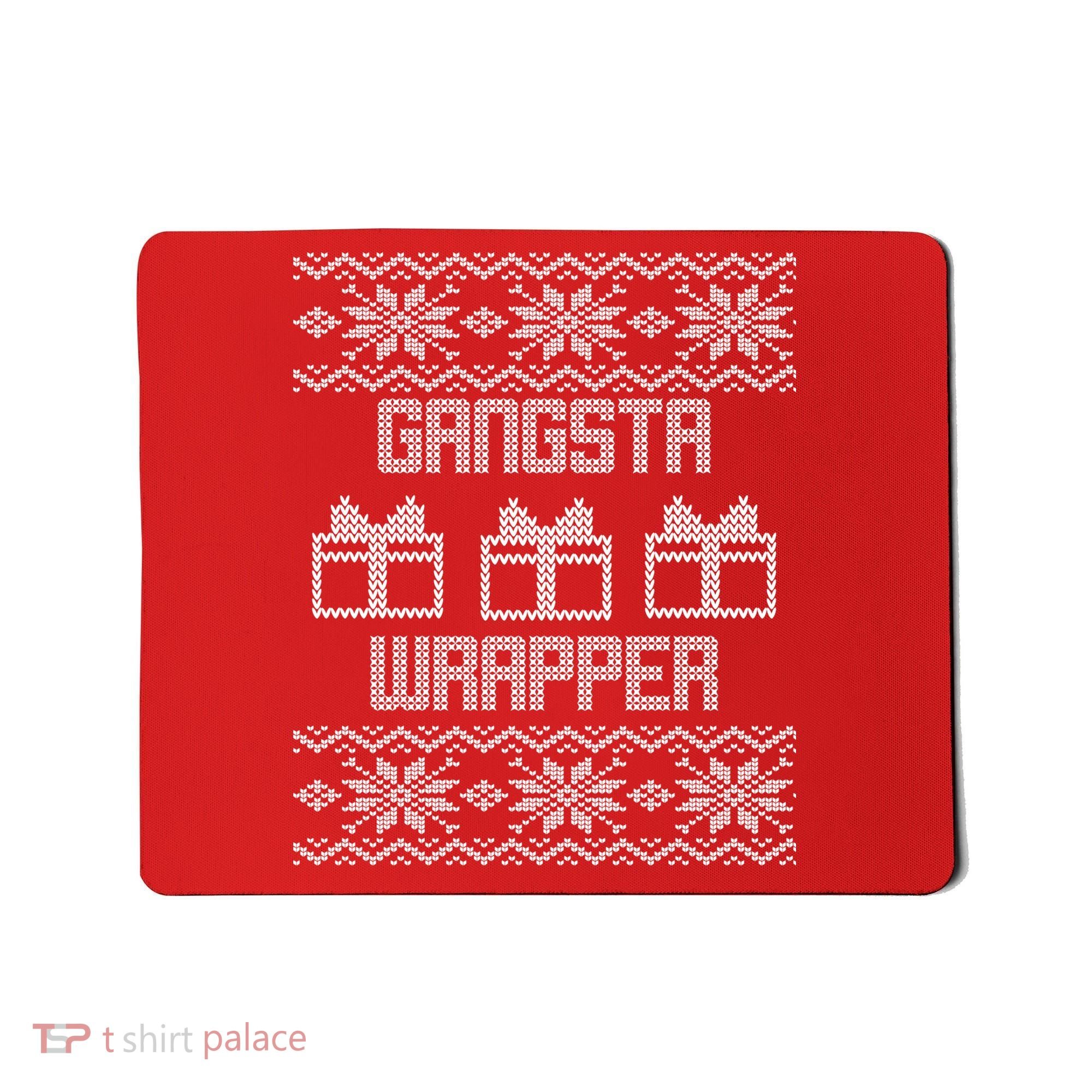 Gangster Wrapper Ugly Christmas Mousepad