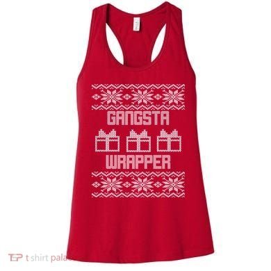 Gangster Wrapper Ugly Christmas Women's Tank Top