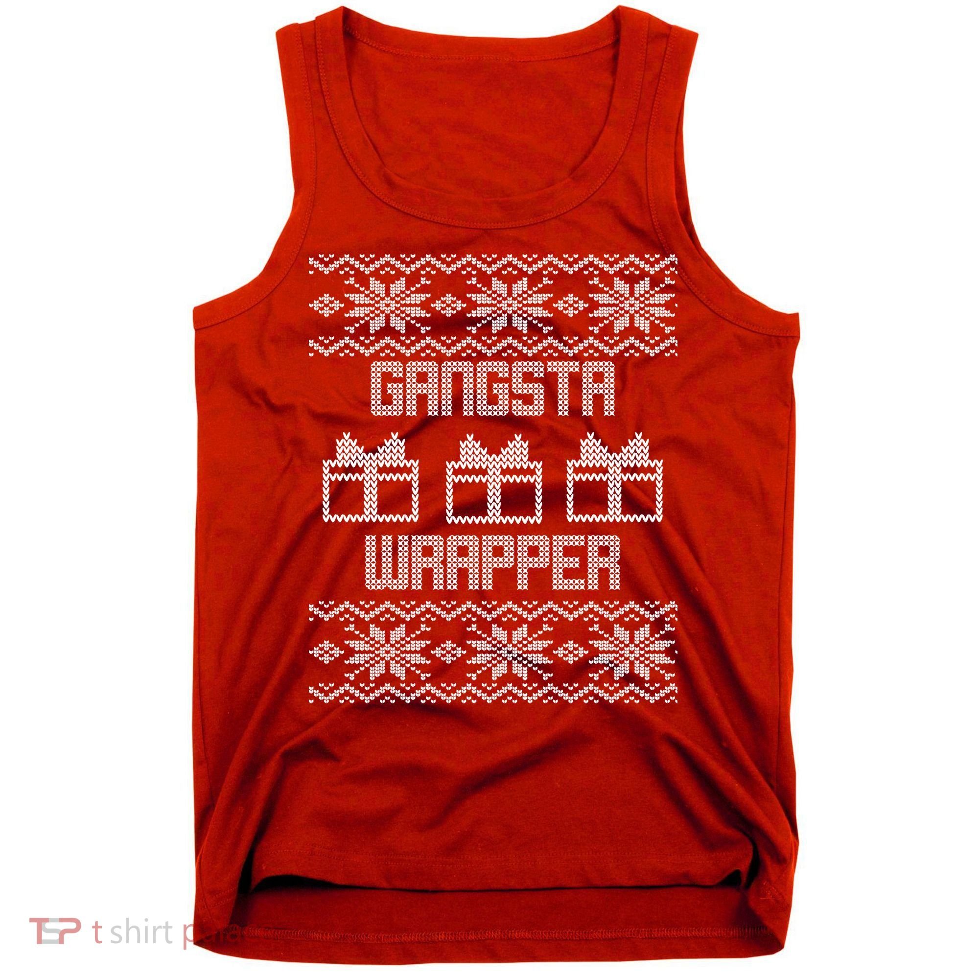 Gangster Wrapper Ugly Christmas Tank Top