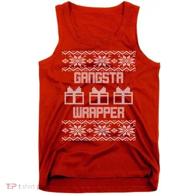 Gangster Wrapper Ugly Christmas Tank Top