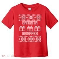 Gangster Wrapper Ugly Christmas Toddler T-Shirt thumb 0