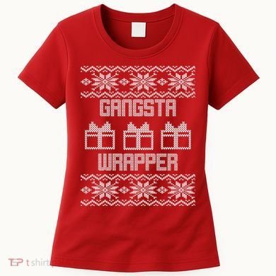 Gangster Wrapper Ugly Christmas Women's T-Shirt