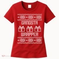 Gangster Wrapper Ugly Christmas Women's T-Shirt thumb 0