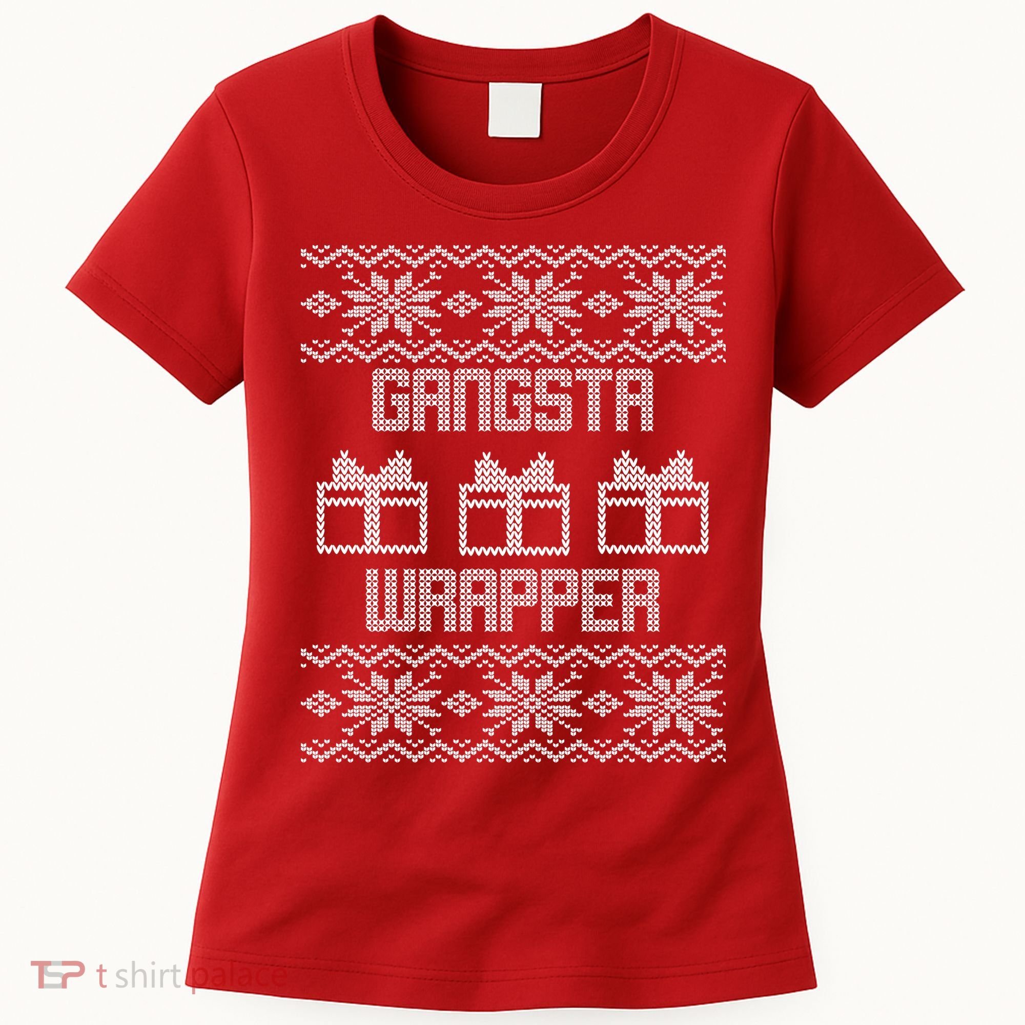 Gangster Wrapper Ugly Christmas Women's T-Shirt