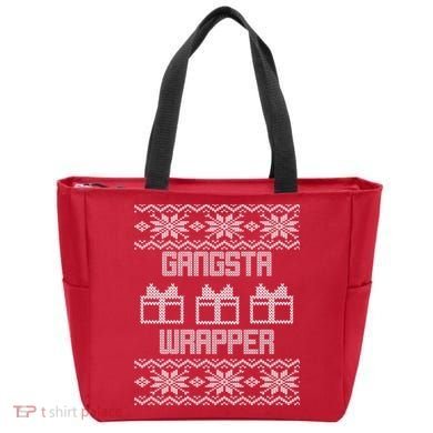 Gangster Wrapper Ugly Christmas Tote Bag