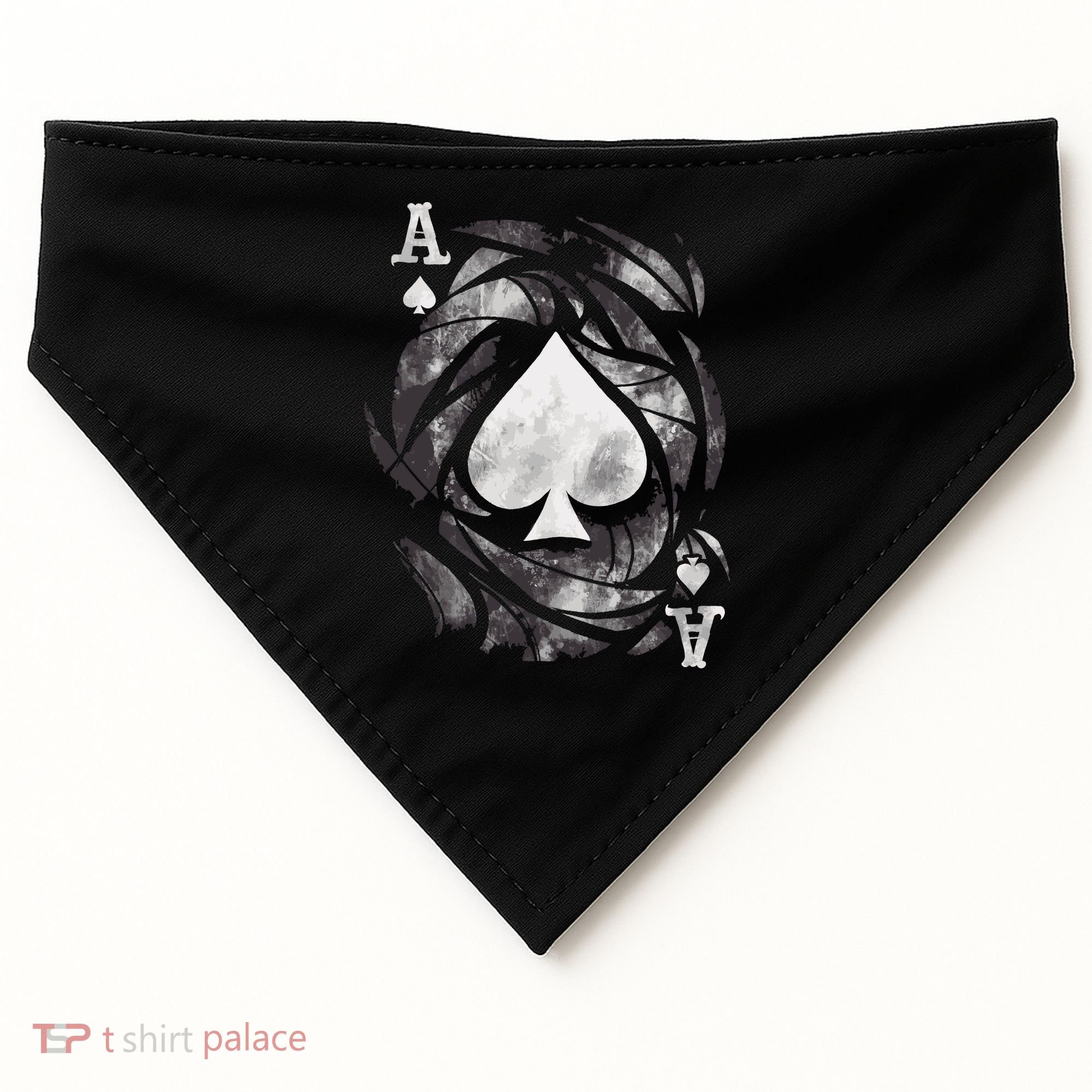 Grunge Ace Of Spades USA-Made Doggie Bandana