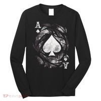 Grunge Ace Of Spades Long Sleeve Shirt thumb 0