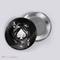 Grunge Ace Of Spades Button thumb 0