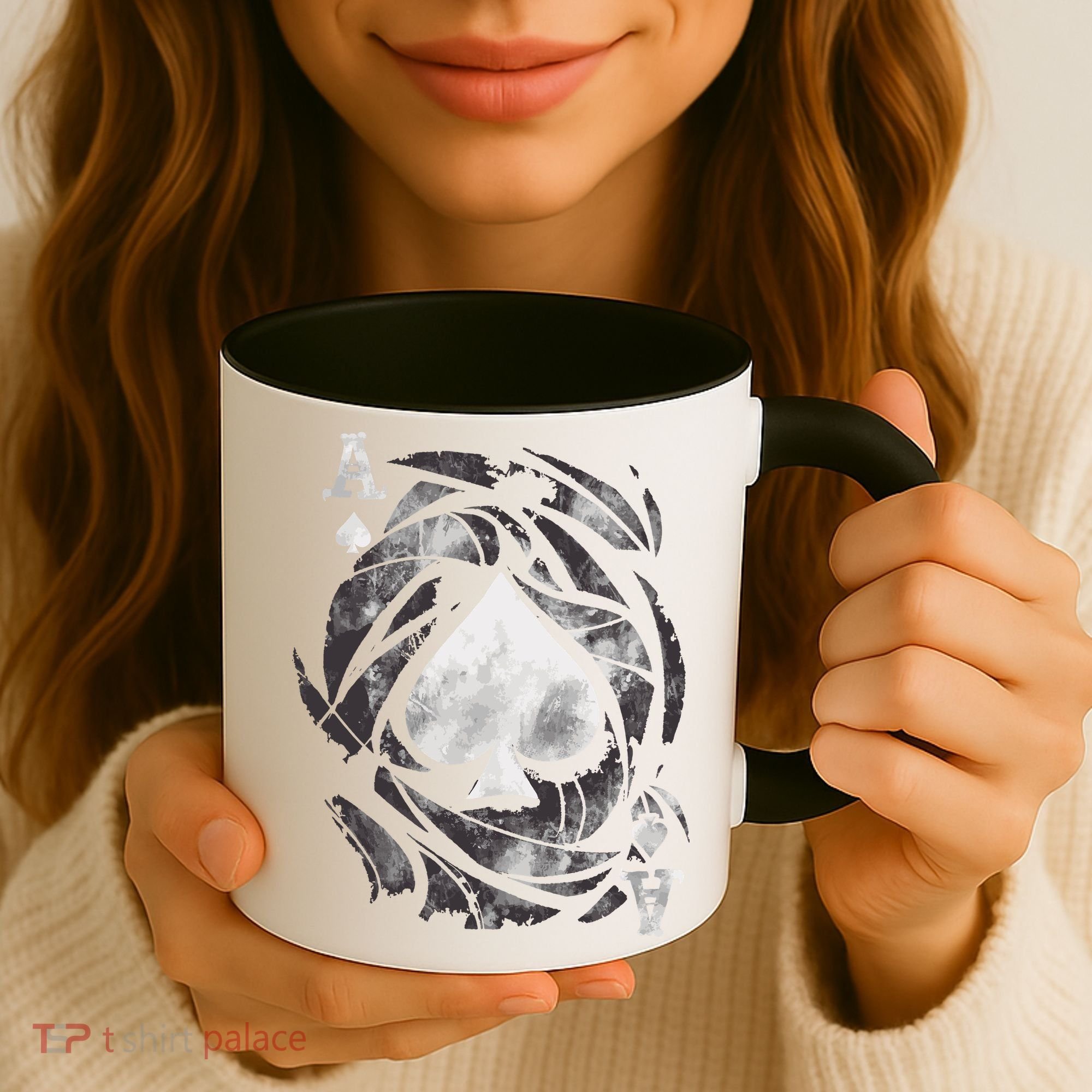 Grunge Ace Of Spades Coffee Mug