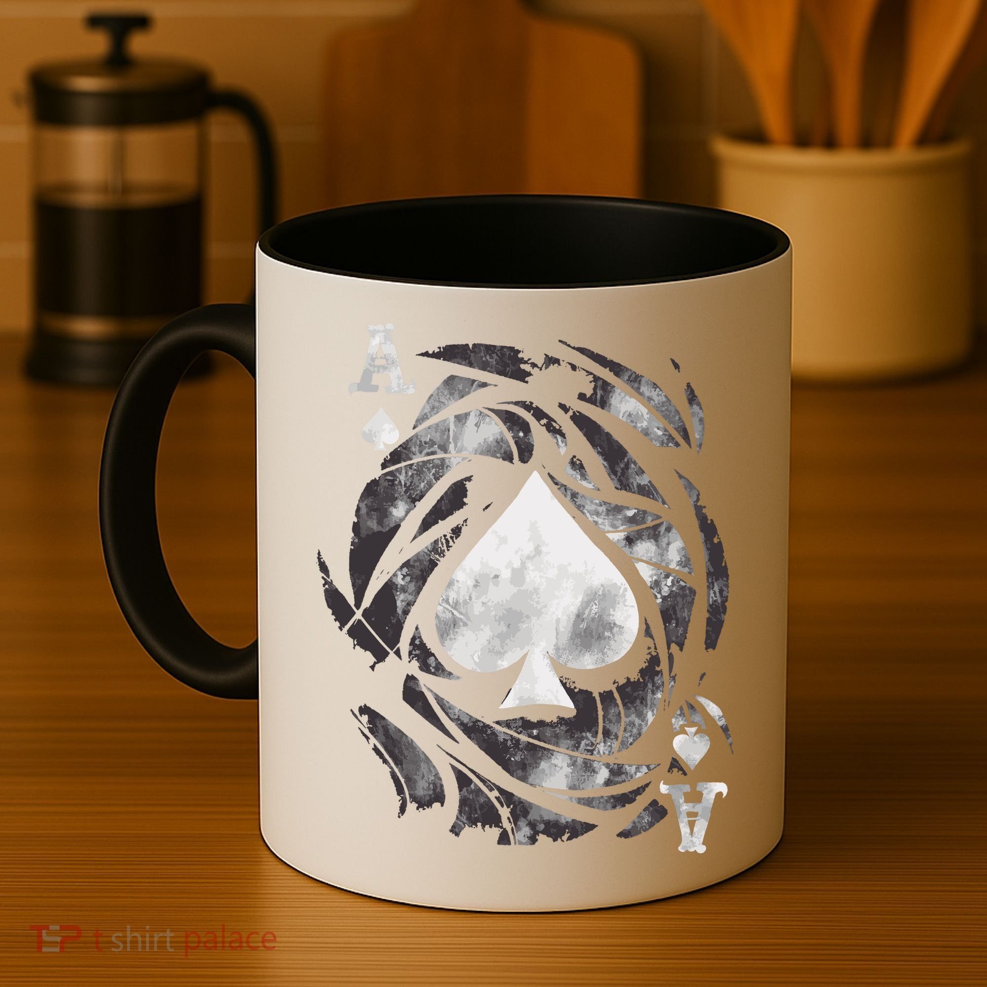 Grunge Ace Of Spades Coffee Mug