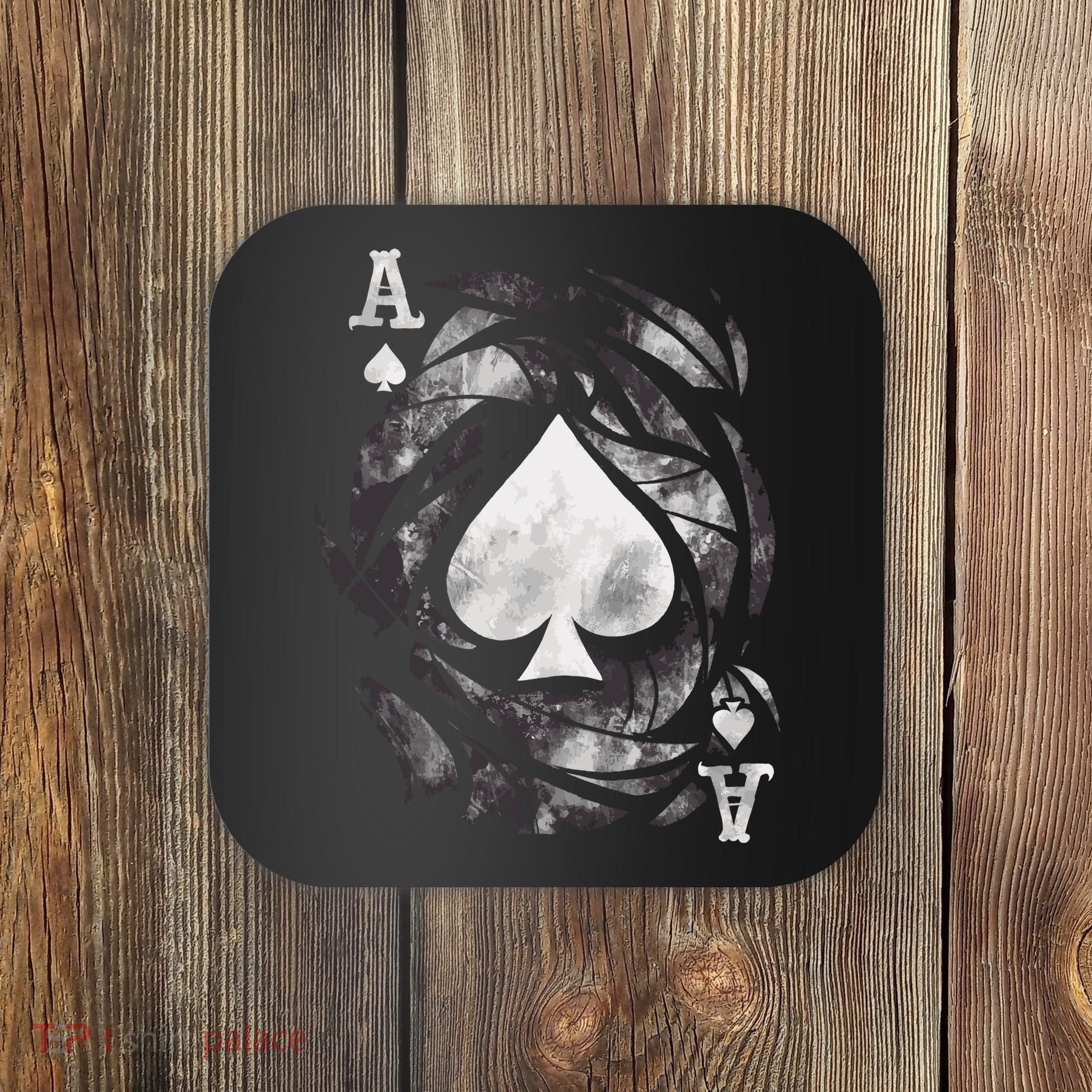 Grunge Ace Of Spades Coaster