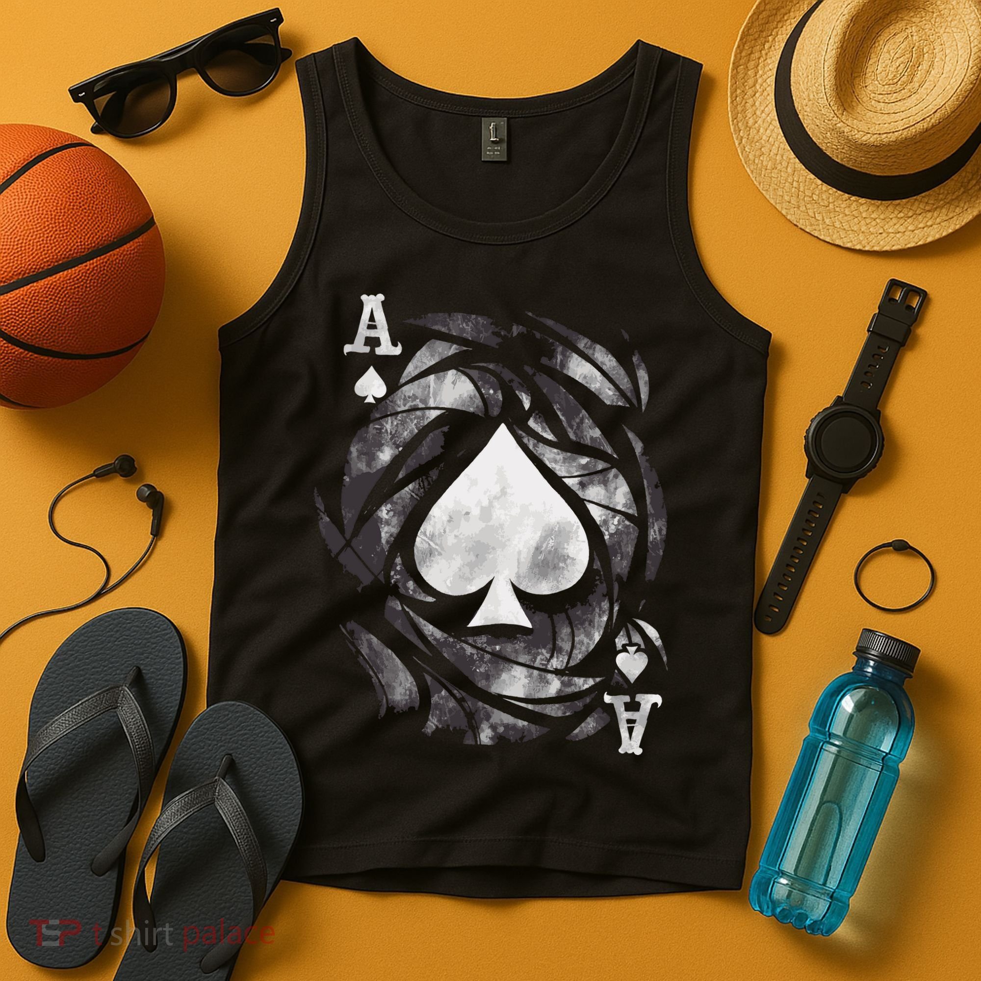 Grunge Ace Of Spades Tank Top