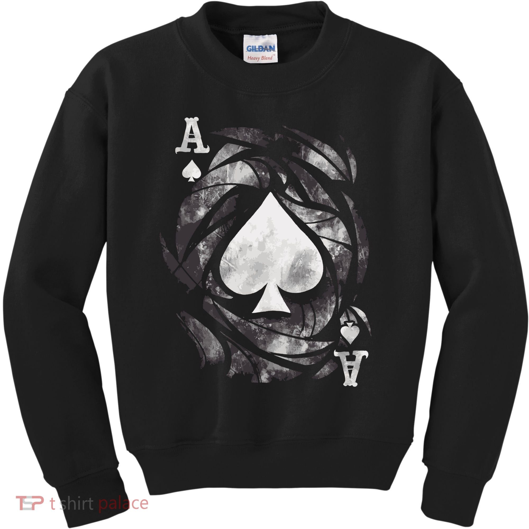 Grunge Ace Of Spades Kids Sweatshirt