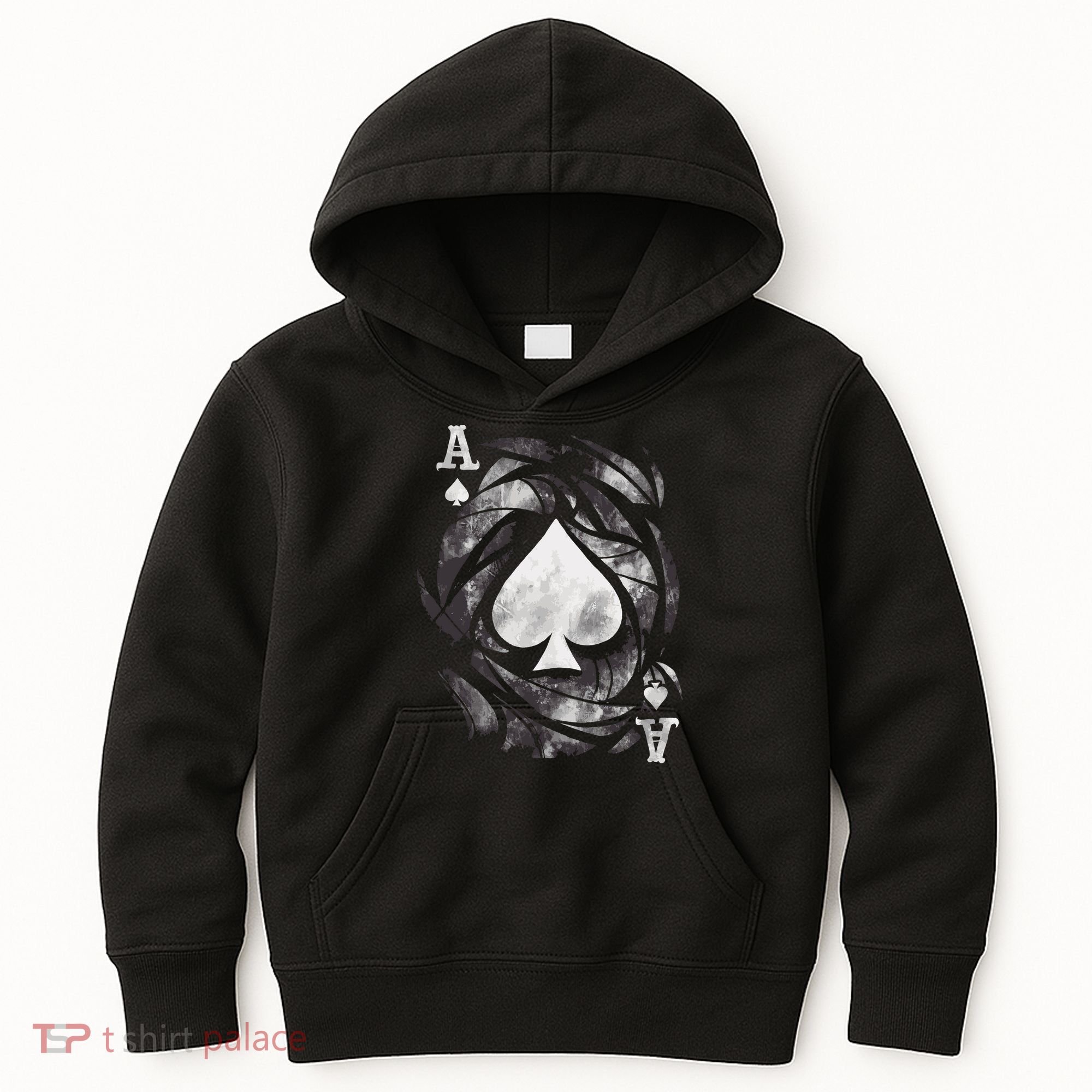 Grunge Ace Of Spades Kids Hoodie
