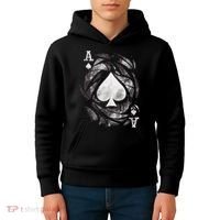 Grunge Ace Of Spades Kids Hoodie thumb 4