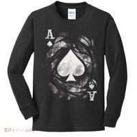 Grunge Ace Of Spades Kids Long Sleeve Shirt thumb 0