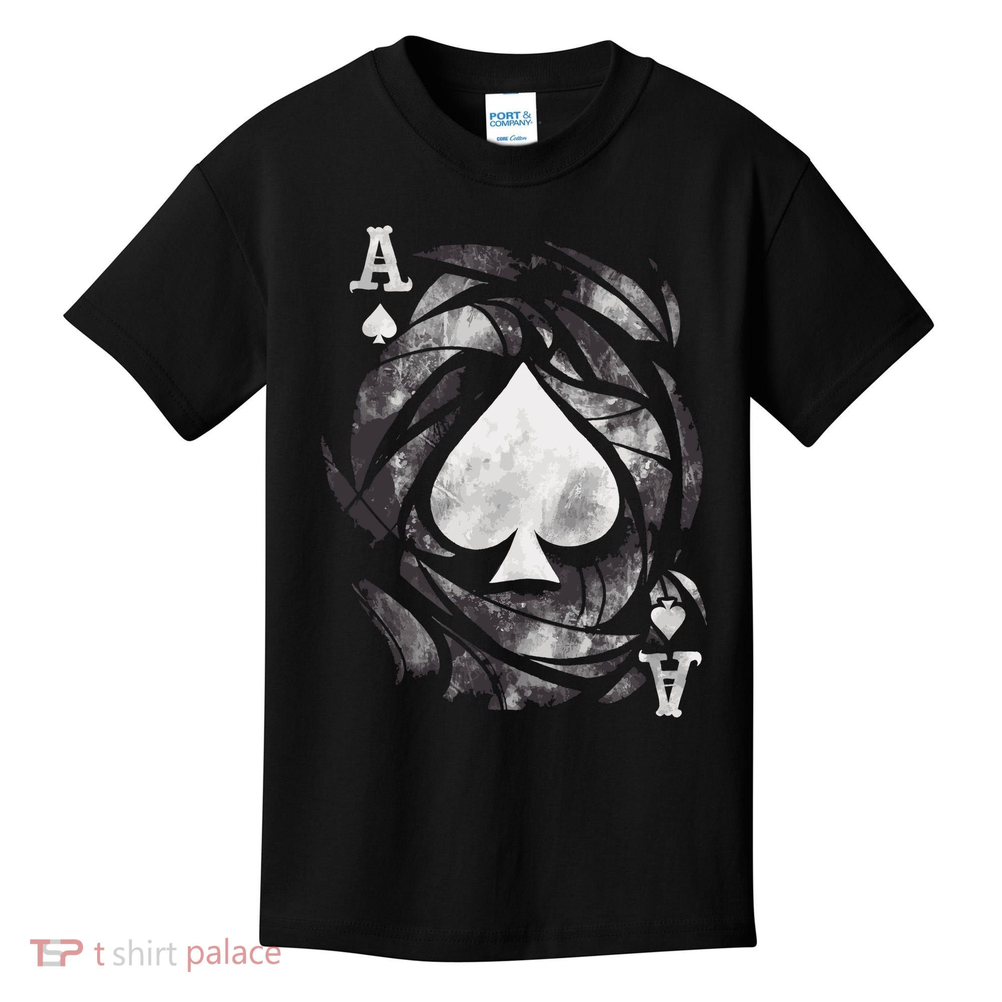 Grunge Ace Of Spades Kids T-Shirt
