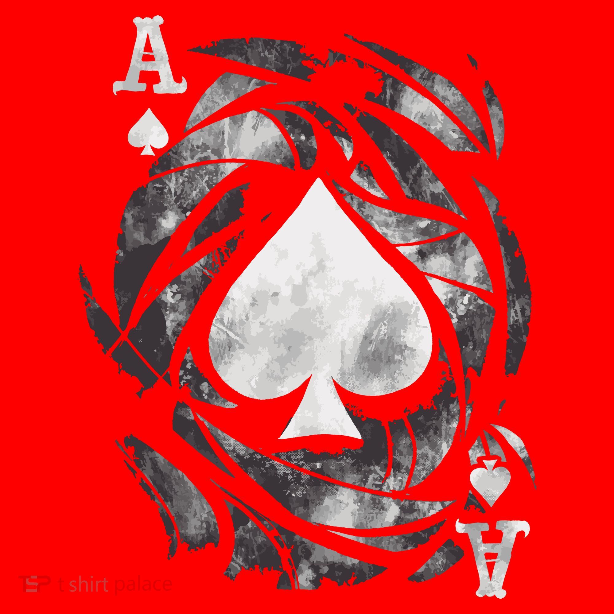 Grunge Ace Of Spades Santa Hat