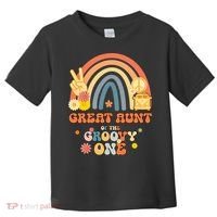 Great Aunt of the Groovy One Rainbow Boho Birthday Party Toddler T-Shirt thumb 0