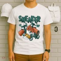 Girl Afro Oxidized Green 4s Matching T-Shirt thumb 6