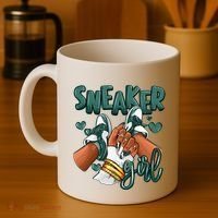 Girl Afro Oxidized Green 4s Matching Coffee Mug thumb 4