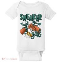Girl Afro Oxidized Green 4s Matching Baby Bodysuit thumb 0