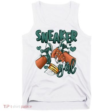 Girl Afro Oxidized Green 4s Matching Tank Top