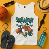Girl Afro Oxidized Green 4s Matching Tank Top thumb 4