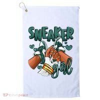 Girl Afro Oxidized Green 4s Matching Golf Towel thumb 0