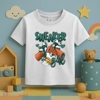Girl Afro Oxidized Green 4s Matching Toddler T-Shirt thumb 3