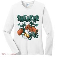 Girl Afro Oxidized Green 4s Matching Women's Long Sleeve Shirt thumb 0