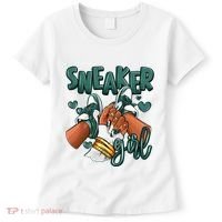 Girl Afro Oxidized Green 4s Matching Women's T-Shirt thumb 0