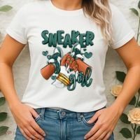 Girl Afro Oxidized Green 4s Matching Women's T-Shirt thumb 2