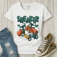 Girl Afro Oxidized Green 4s Matching Women's T-Shirt thumb 3