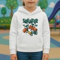 Girl Afro Oxidized Green 4s Matching Kids Hoodie thumb 3
