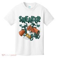 Girl Afro Oxidized Green 4s Matching Kids T-Shirt thumb 0
