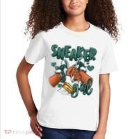 Girl Afro Oxidized Green 4s Matching Kids T-Shirt thumb 2