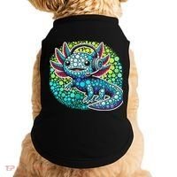 Gamer Axolotl Polka Dot Video Games Day Headphone Doggie Tank thumb 0
