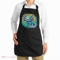 Gamer Axolotl Polka Dot Video Games Day Headphone Apron thumb 2
