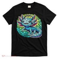 Gamer Axolotl Polka Dot Video Games Day Headphone T-Shirt thumb 0
