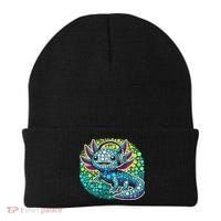 Gamer Axolotl Polka Dot Video Games Day Headphone Beanie thumb 0