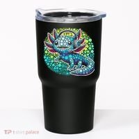 Gamer Axolotl Polka Dot Video Games Day Headphone Tumbler thumb 0