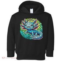 Gamer Axolotl Polka Dot Video Games Day Headphone Toddler Hoodie thumb 0