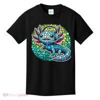Gamer Axolotl Polka Dot Video Games Day Headphone Kids T-Shirt thumb 0