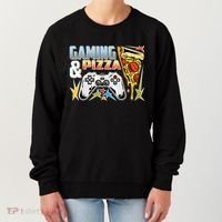 Gaming And Pizza Lover Fan Women's Sweatshirt thumb 0
