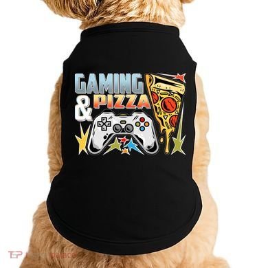 Gaming And Pizza Lover Fan Doggie Tank