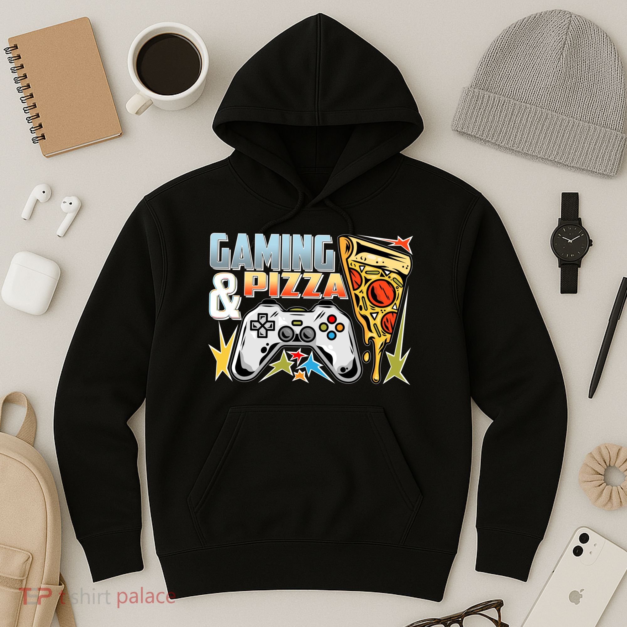 Gaming And Pizza Lover Fan Hoodie