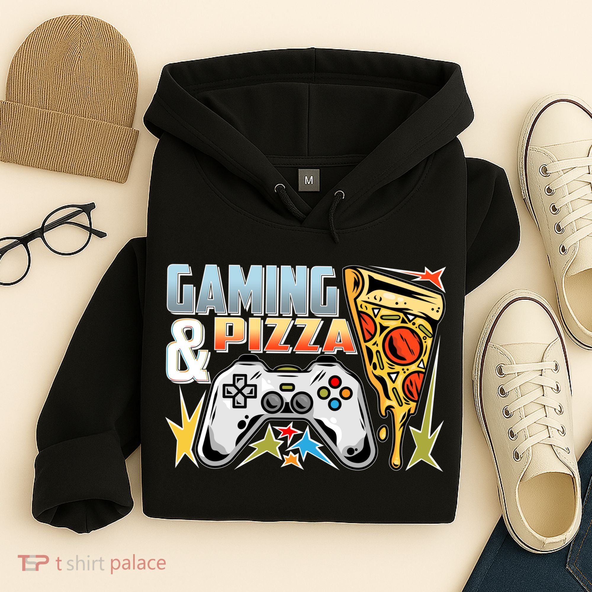 Gaming And Pizza Lover Fan Hoodie