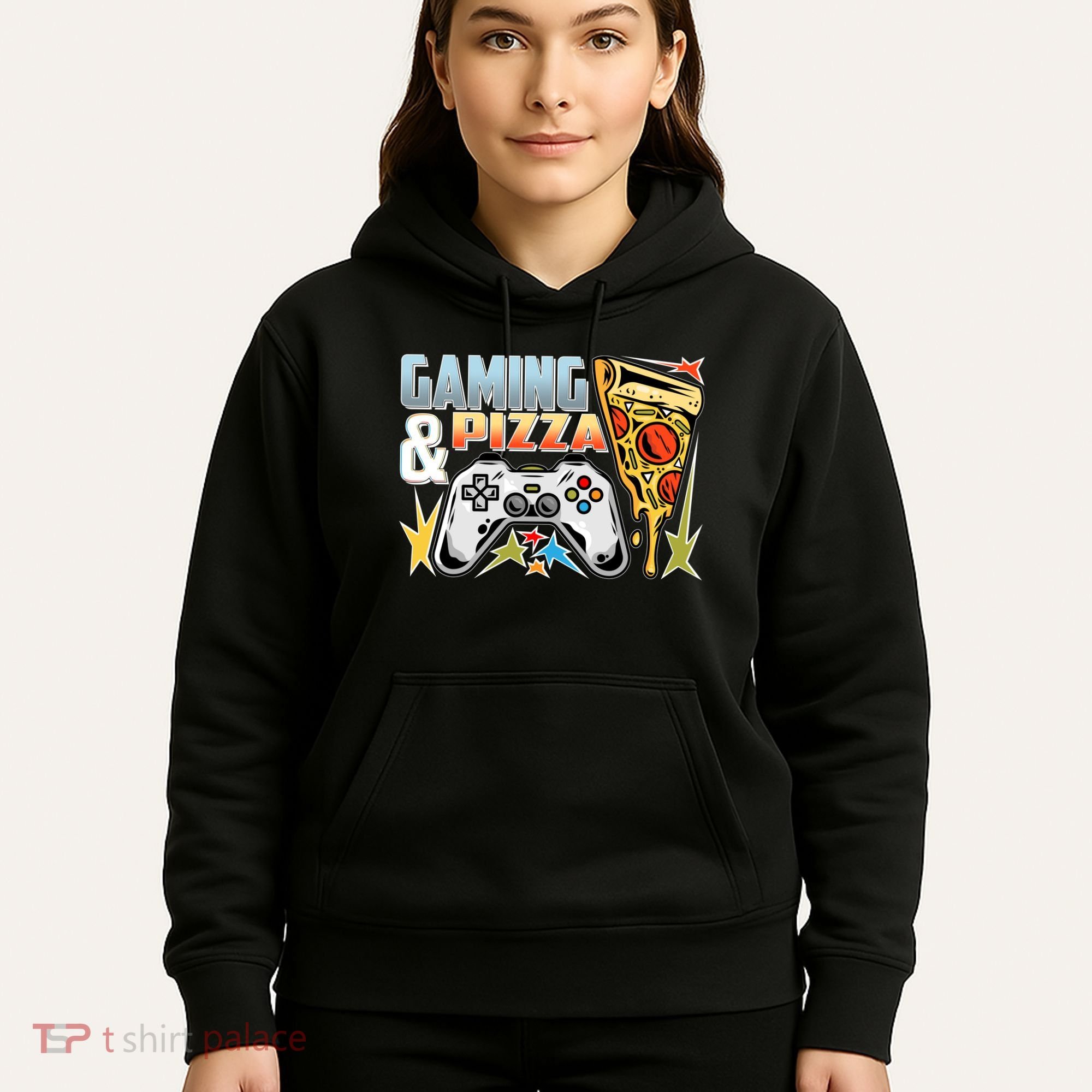 Gaming And Pizza Lover Fan Hoodie